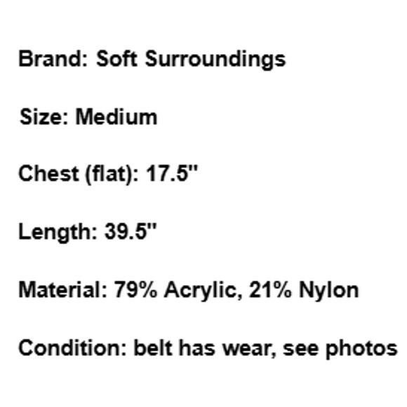 Vintage Soft Surroundings Sweater Dress Cowl Cottage Boho Cozy 90s Brown Medium - Picture 8 of 8